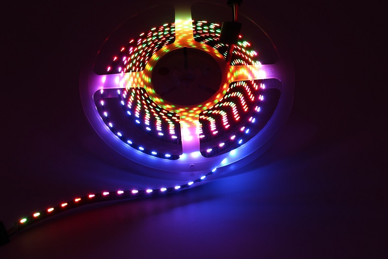 Tips for Hanging LED Strip Lights Wheel of Colorful Strip Lighting